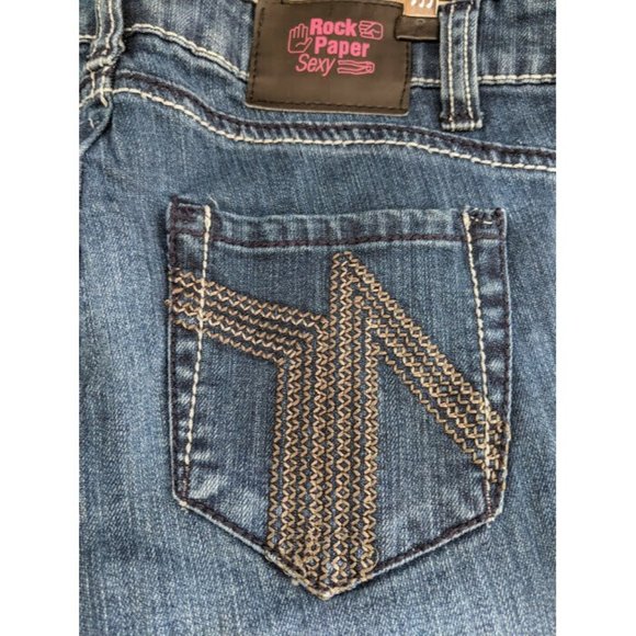 Rock Paper Sexy Womens Jeans Medium Wash Boot Cut Size 7 - Picture 4 of 4